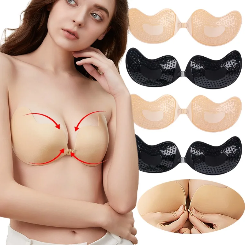 1/2Pc Invisible Push Up Bra Su - огляд і ціна Plunge Bra Push Up