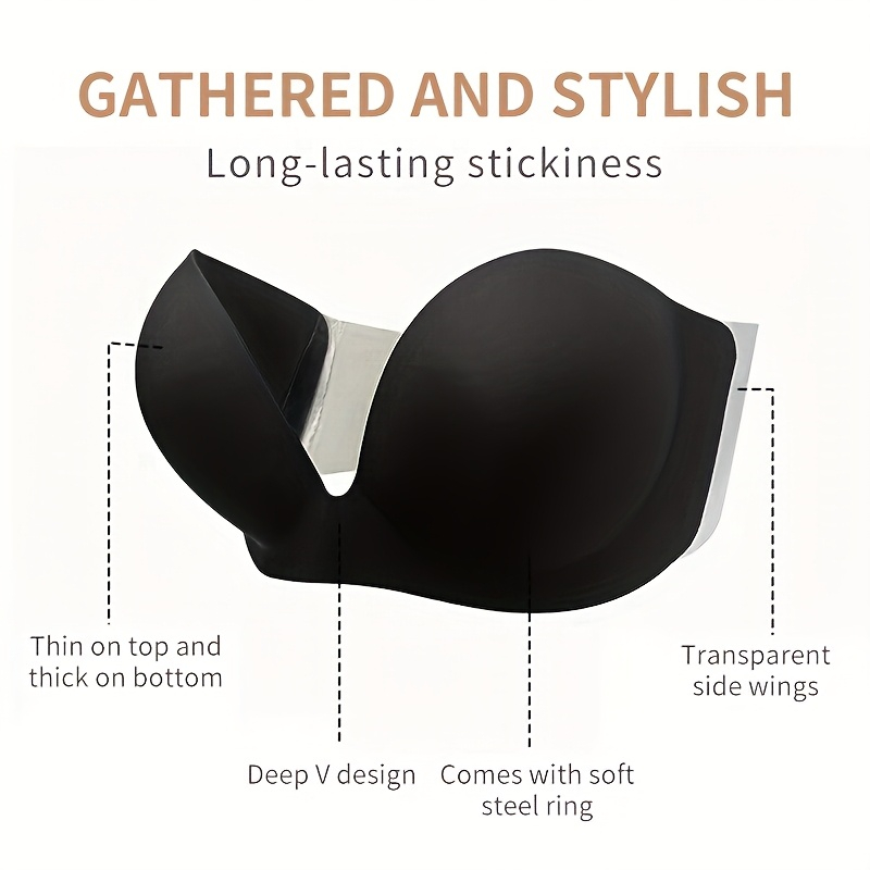 Strapless Seamless Invisible S - огляд і ціна Push Up Bra Silicone