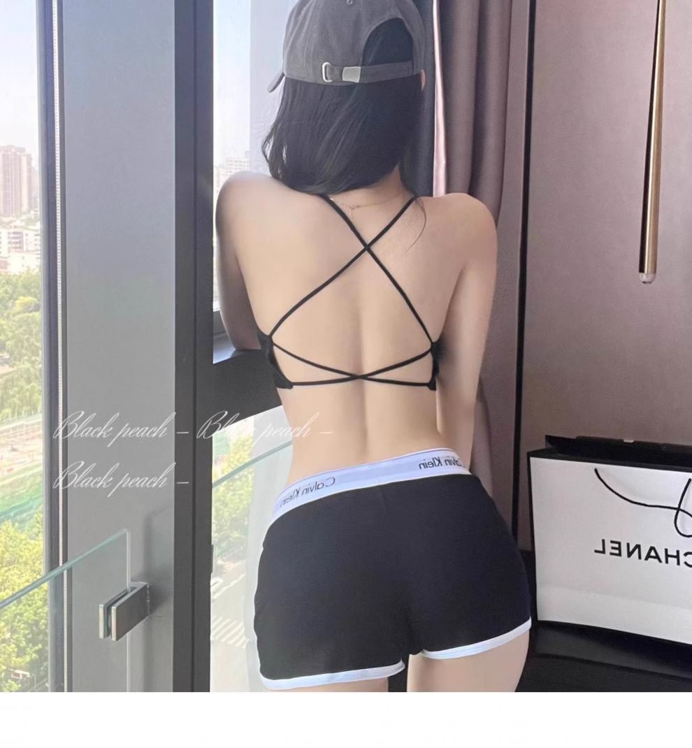 Korean Style Cross Back Camiso - огляд і ціна Underwire Bra Padded