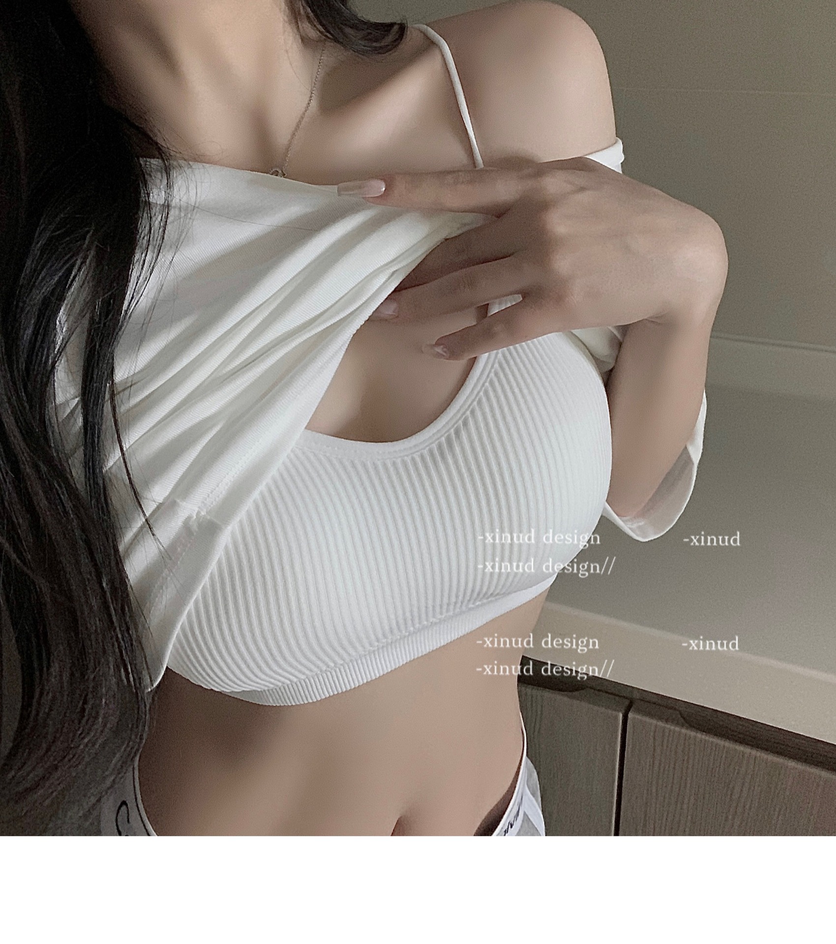 Korean Style Cross Back Camiso - огляд і ціна Underwire Bra Padded