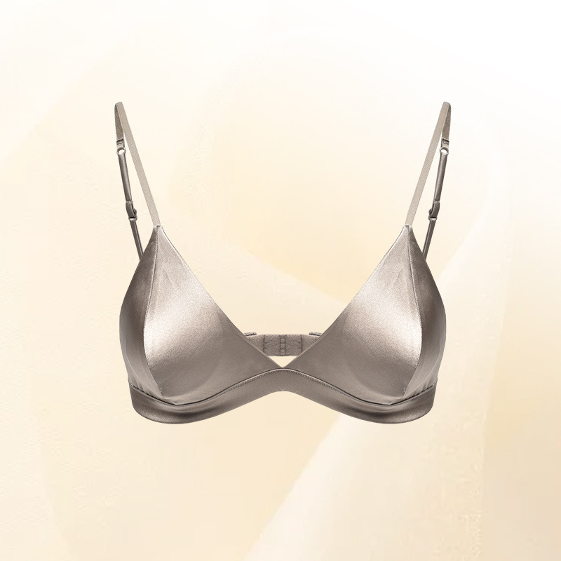 Silk Triangle Cup Bra without  - огляд і ціна Plunge Bra Push Up