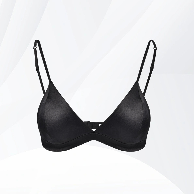 Silk Triangle Cup Bra without  - огляд і ціна Plunge Bra Push Up