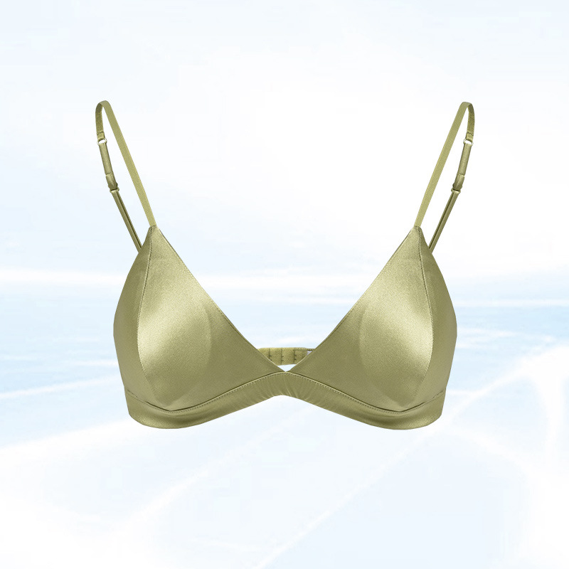 Silk Triangle Cup Bra without  - огляд і ціна Plunge Bra Push Up